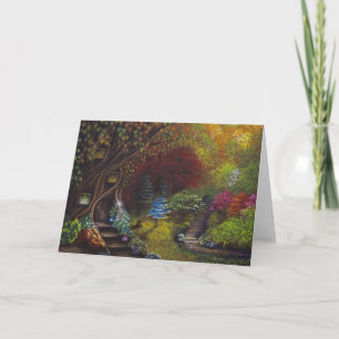 Petite carte de voeux bleue