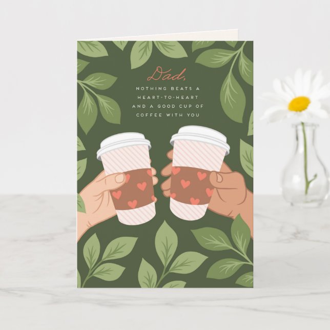 Petite carte de vœux pliée, 4" x 5,6" (Petite plante)