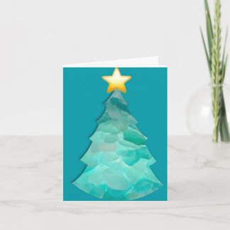 Petite carte de vœux pliée 4" x 5,6"