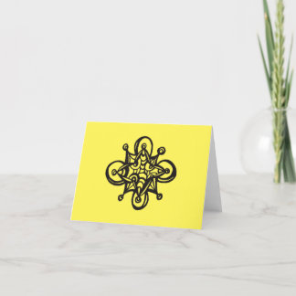 Petite carte Poem et dessin d'abeille déconstruit