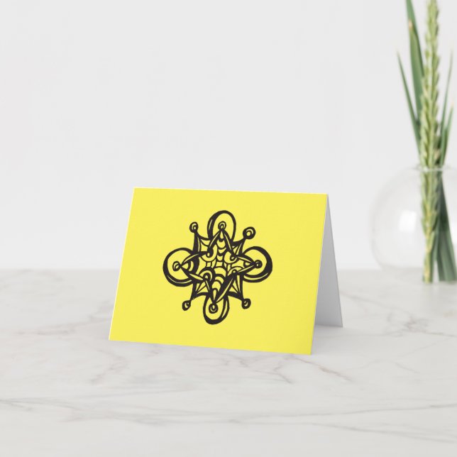 Petite carte Poem et dessin d'abeille déconstruit (Devant)