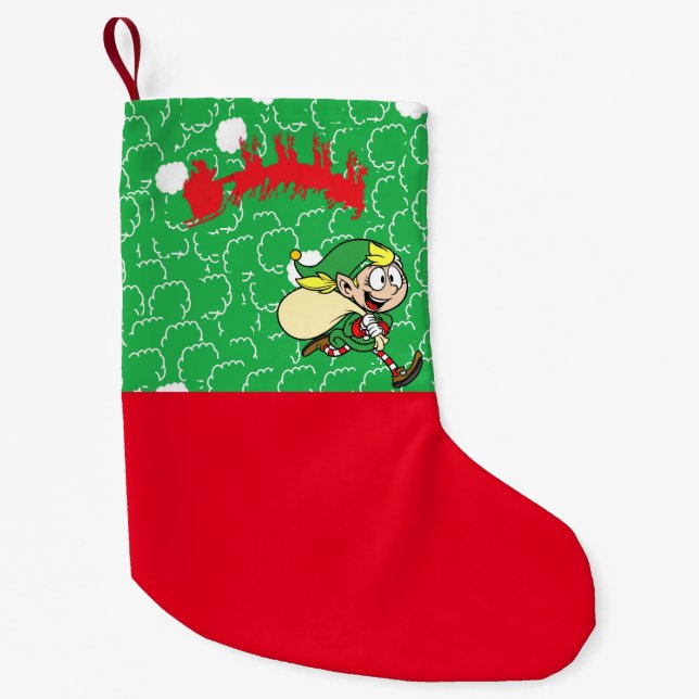 Petite Chaussette De Noël 06 Bas d'elfes (Devant)