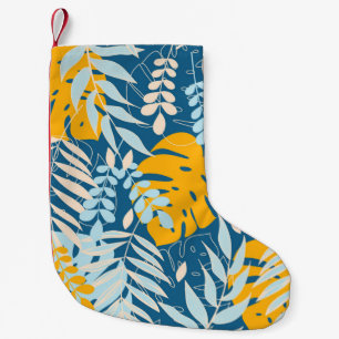 Petite Chaussette De Noël Abstract seamless pattern with tropical leaves and