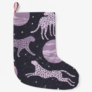 Petite Chaussette De Noël Abstrait cosmos sans couture motif, arrière - plan