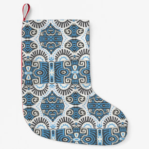 Petite Chaussette De Noël Abstrait Ethnique vintage Motif sans couture. tend