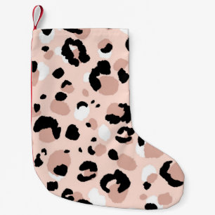 Petite Chaussette De Noël Abstrait moderne léopard sans couture motif. Anima