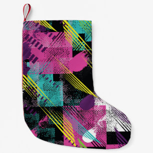 Petite Chaussette De Noël Abstrait sans soudure, filles garçons mode, coloré