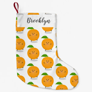 Petite Chaussette De Noël Agréable agrumes d'orange