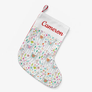 Petite Chaussette De Noël Ajoutez votre motif en pastel mignon nommé de