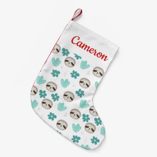 Petite Chaussette De Noël Ajoutez votre motif floral de paresse   douce