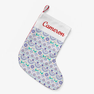 Petite Chaussette De Noël Ajoutez votre motif   mexicain nommé d'art