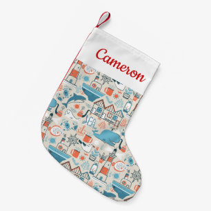 Petite Chaussette De Noël Ajoutez votre motif mignon nommé de griffonnage d