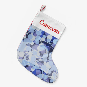 Petite Chaussette De Noël Ajoutez votre motif pourpre nommé de microbe