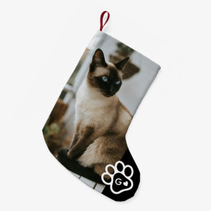Petite Chaussette De Noël Ajoutez Votre Propre Photo Monogramme Chats Animau