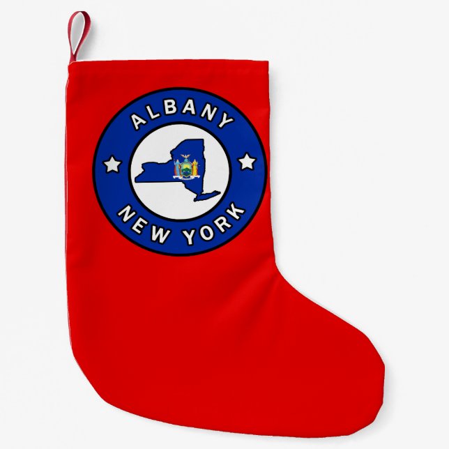Petite Chaussette De Noël Albany New York (Devant)