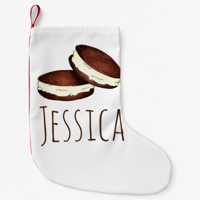 Petite Chaussette De Noël Amish Pennsylvania PA Dutch Foies Whoopie Pie (Devant)