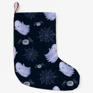 Petite Chaussette De Noël Amusant Motif d'Halloween Spider Fantôme.