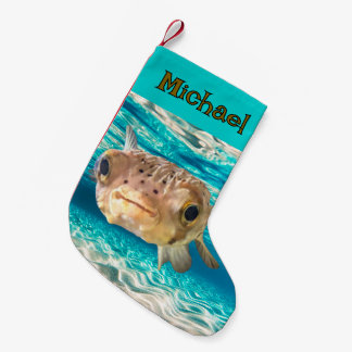 Petite Chaussette De Noël Amusant Poisson Poisson-Poisson-Poisson-Poisson-Pu