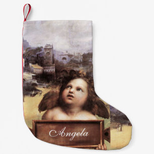 Petite Chaussette De Noël ANGEL / Cherub ailé par Raffaello Sanzio