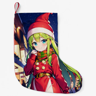 Petite Chaussette De Noël Anime Holiday Girl Christmas Stocking