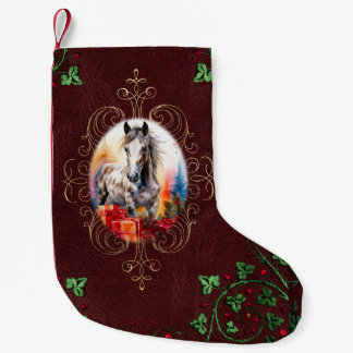 Petite Chaussette De Noël Appaloosa Colt et cadeaux de Noël
