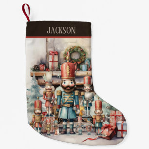 Petite Chaussette De Noël Aquarelle Noël noutcracker ajouter nom