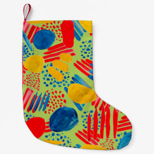 Petite Chaussette De Noël Aquarelle transparente motif avec simple dessiné à