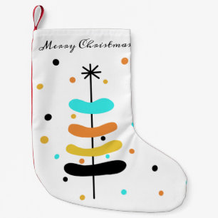 Petite Chaussette De Noël Arbre de Noël rétro