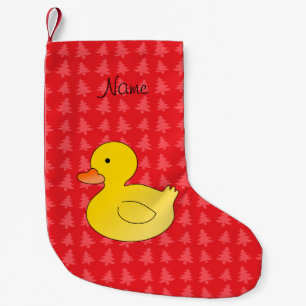 Petite Chaussette De Noël Arbres en caoutchouc nommés faits sur commande de