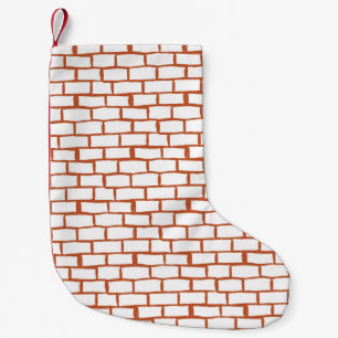 Petite Chaussette De Noël arrière - plan de texture de brique