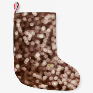 Petite Chaussette De Noël arrière - plan de texture parties scintillant or.