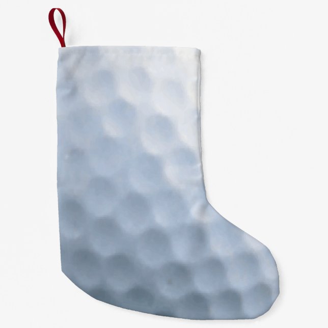 Petite Chaussette De Noël Arrière - plan Motif d'impression de balle de golf (Devant)