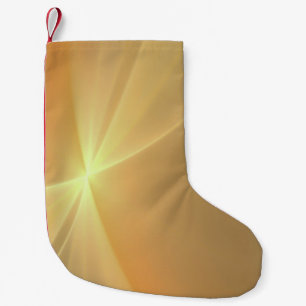 Petite Chaussette De Noël Arrière - plan or orange fractal