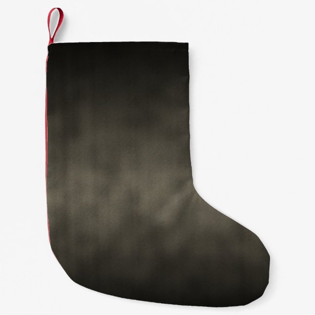 Petite Chaussette De Noël Art Arrière - plan gris chaud Goth Ombre (Devant)