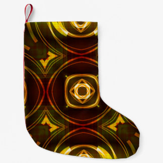 Petite Chaussette De Noël art vintage géométrique motif ornemental abstrait,