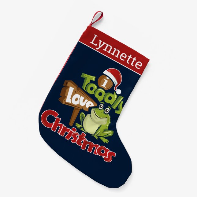 Petite Chaussette De Noël Aujourd'hui Love Christmas Funny Holiday (Devant (Accrochage))