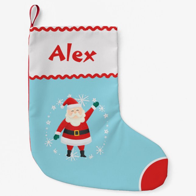 Petite Chaussette De Noël Autism Inspired - Custom Santa Christmas Stocking (Devant)