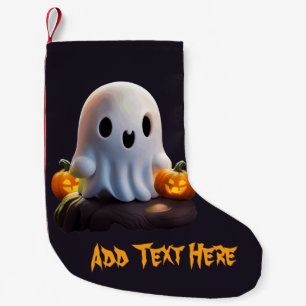 Petite Chaussette De Noël Baby Ghost Déplaisant mignon caractère Halloween