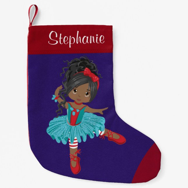 Petite Chaussette De Noël Ballerine noire de Noël (Devant)