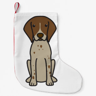 Petite Chaussette De Noël Bande dessinée allemande de chien d'indicateur au