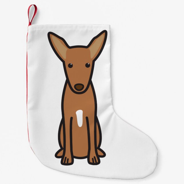 Petite Chaussette De Noël Bande dessinée de chien de chasse de pharaon (Devant)