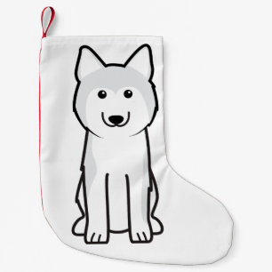 Petite Chaussette De Noël Bande dessinée de chien de chien de traîneau
