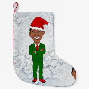 Petite Chaussette De Noël barack obama santas stockage de noël