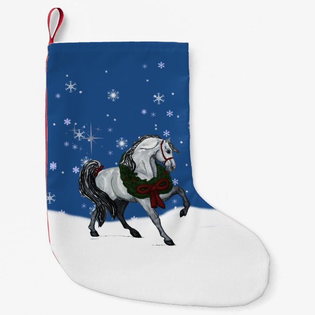 Petite Chaussette De Noël Bas de cheval d'Andaulusian de Noël (Devant)