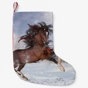 Petite Chaussette De Noël Bas de cheval de vacances de Noël