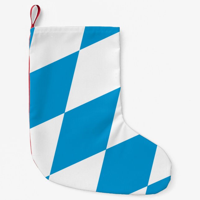Petite Chaussette De Noël Bas de Noël avec Drapeau de Bavière (Devant)