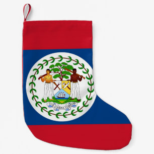 Petite Chaussette De Noël Bas de Noël avec drapeau de Belize