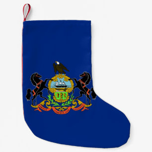 Petite Chaussette De Noël Bas de Noël avec drapeau de Pennsylvanie