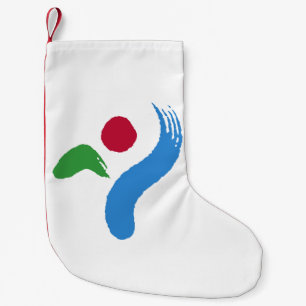 Petite Chaussette De Noël Bas de Noël avec drapeau de Séoul