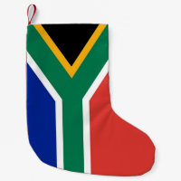 Bas de Noël avec le drapeau de l'Afrique du Sud